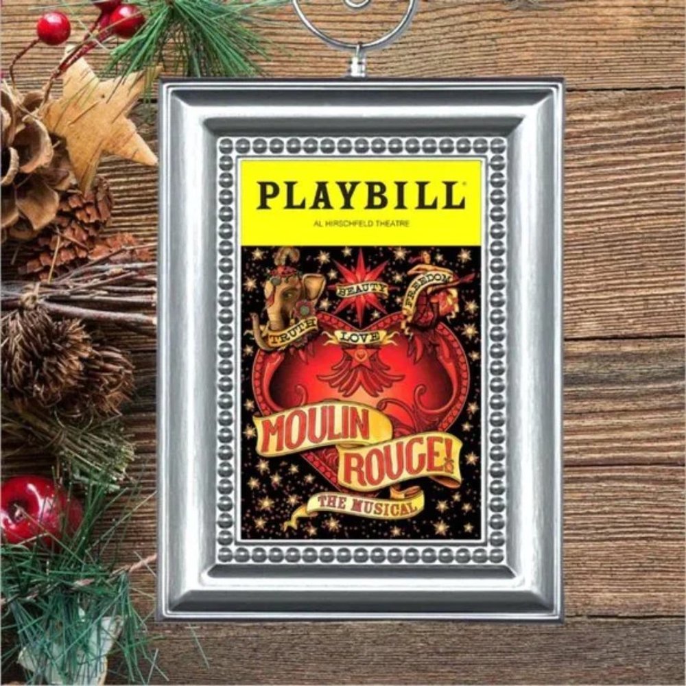 Moulin Rouge Broadway Musical‎ Playbill Christmas Tree Ornament